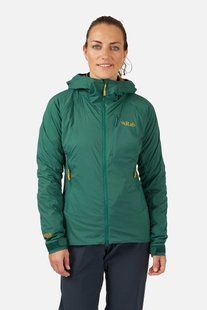 Женская куртка Soft Shell Rab Vapour-Rise Summit Jacket Wmns, Green Slate, 8 (QVR-85-GNS-08)