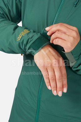 Жіноча куртка Soft Shell Rab Vapour-Rise Summit Jacket Wmns, Green Slate, 8 (QVR-85-GNS-08)