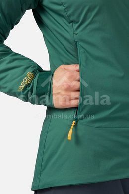 Жіноча куртка Soft Shell Rab Vapour-Rise Summit Jacket Wmns, Green Slate, 8 (QVR-85-GNS-08)