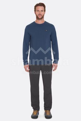 Футболка з довгим рукавом чоловіча Rab Basecamp Logo Badge LS Tee, Red Clay, SML (QCC-10-RCY-SML)