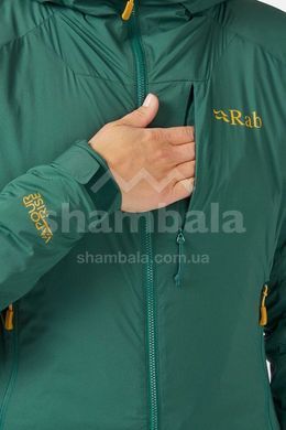 Жіноча куртка Soft Shell Rab Vapour-Rise Summit Jacket Wmns, Green Slate, 8 (QVR-85-GNS-08)
