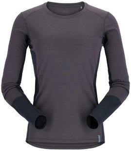 Термофутболка з довгим рукавом жіноча Rab Syncrino Base LS Tee Wmns, GRAPHENE, 8 (5059913004266)