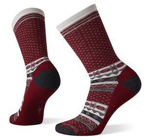 Шкарпетки жіночі Smartwool Women's Everyday Cozy Cabin Crew, Tibetan Red, р.S (SW 10048.A25-S)