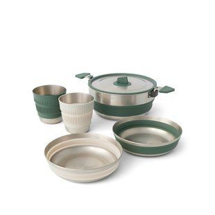 Набор посуды Sea to Summit Detour Stainless Steel One Pot Cook Set w/Sack с чехлом, на 2 персони (STS ACK026031-122111)