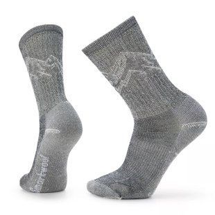 Шкарпетки чоловічі Smartwool Classic Hike Light Cushion Mountain Pattern Crew, Black, M (SW SW001644.001-M)