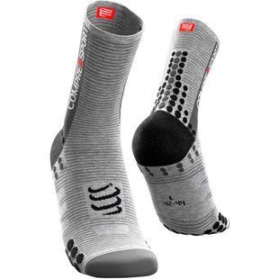Шкарпетки Compressport Pro Racing Socks V3.0 Bike 2020, Grey Melange, T2 (BSHV3-101-T2)