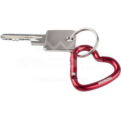 Карабин Munkees Mini 2 Heart, пара, Red (6932057832201)