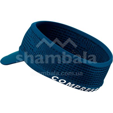 Повязка с козырьком Compressport Spiderweb Headband On/Off, Blue Lolite (CU00006B 512 0TU)