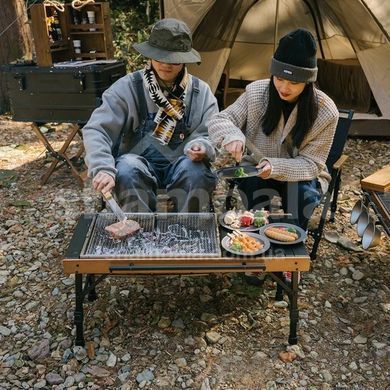 Стол раскладной Naturehike NH21JU011, Black/Wood (6927595797808)