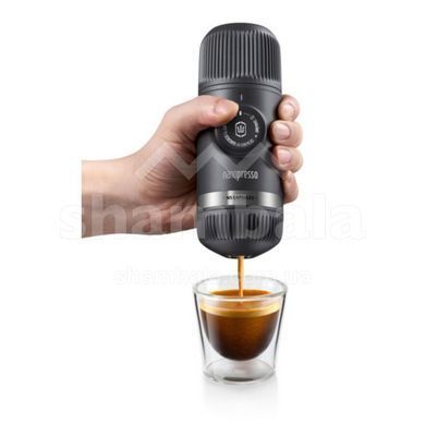 Портативная эспрессо-кофеварка с адаптером для капсулы Wacaco Nanopresso+, dark grey (4897066230108)