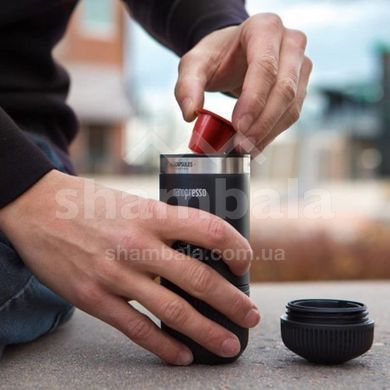 Портативная эспрессо-кофеварка с адаптером для капсулы Wacaco Nanopresso+, dark grey (4897066230108)