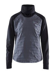 Жіноча кофта з рукавом реглан Craft SubZ Sweater Woman, Asphalt/Black, XL (1907699)