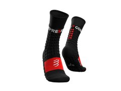 Носки Compressport Pro Racing Socks Winter Run, T1 - Black/Red (XU00010B 906 0T1)