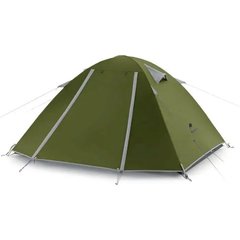 Палатка двухместная Naturehike P-Series NH18Z022-P, 210T/65D, Dark Khaki (6927595783627)