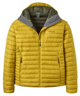 Чоловічий легкий пуховик Rab Microlight Alpine Jacket, Dark Pollen, M (RB QDB-12-DPL-MED)