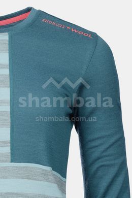 Термофутболка жіноча Ortovox 185 Rock'n'wool Long Sleeve W, ice waterfall, XS (4251422585590)