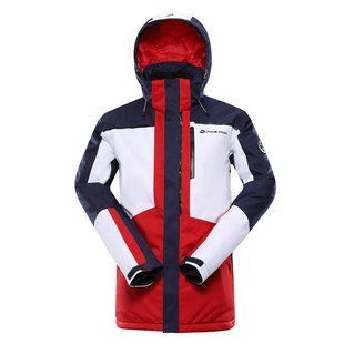 Гірськолижна чоловіча тепла мембранна куртка Alpine Pro MALEF, Red/Dark blue, S (MJCY574442 S)