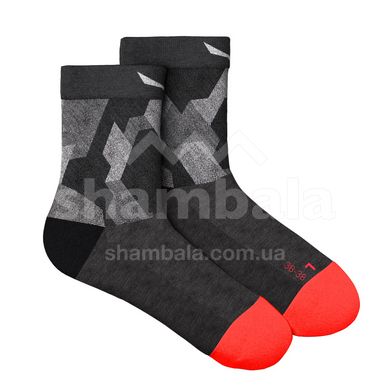 Шкарпетки жіночі Salewa Pedroc Camo AM W QRT Sock, Black, 36-38 (690400911)