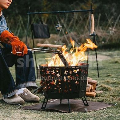 Гриль портативный раскладной Naturehike CNH22CJ036, Black (6975641888871)