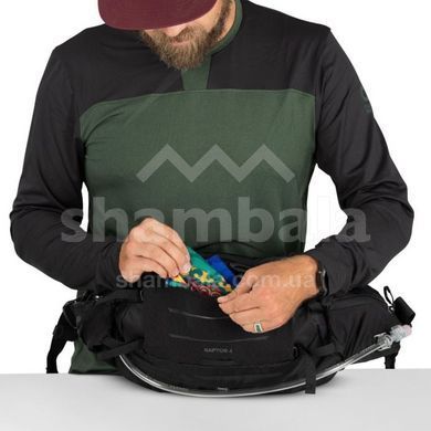 Поясная сумка Osprey Raptor 4, Black, O/S (843820195576)
