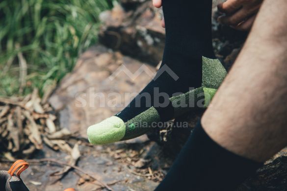 Туристичні шкарпетки Na Giean UHMWPE Medium Weight Crew, S (37-40), Black/Yellow (NG СM4001.37/40)