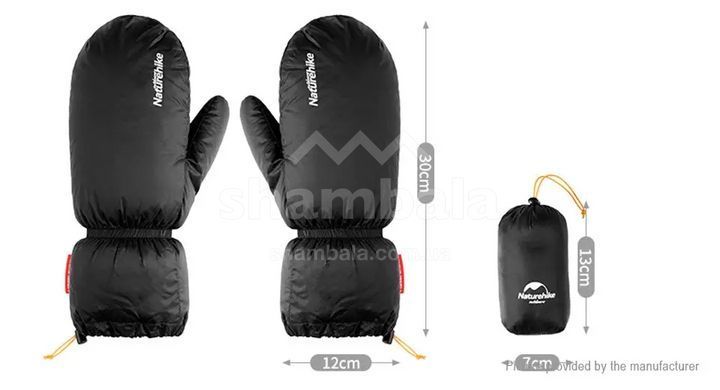 Варежки Naturehike GD&nbsp;2018&nbsp;NH18S022-T, Black, One Size (6927595732380)