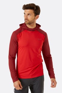 Кофта чоловіча Rab Force Hoody, Ascent Red/Oxblood Red, XXL (QBL-09-ARO-XXL)