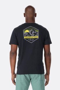 Футболка чоловіча Rab Stance Mountain Peak Tee, Beluga, S (RB QCB-66-BEL-SML)