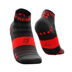 Шкарпетки Compressport Pro Racing Socks V3.0 Ultralight Run Low, Black/Red, T2 (XU00003B 906 0T2)