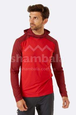 Кофта чоловіча Rab Force Hoody, Ascent Red/Oxblood Red, XXL (QBL-09-ARO-XXL)