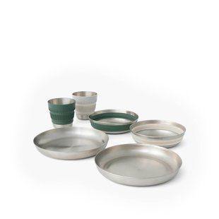 Набір посуду Sea to Summit Detour Stainless Steel Collapsible Dinnerware Set, на 2 персони (STS ACK039041-122101)