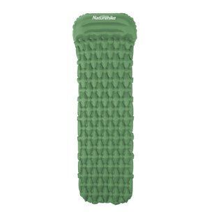 Надувной коврик с подушкой Naturehike FC-12 NH19Z003-P, 198х59х6.5см, Green (6927595737750)
