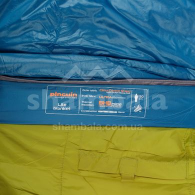 Спальний мішок Pinguin Lite Blanket (14/10°C), 190 см - Right Zip, Petrol (PNG 229462) 2020