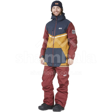 Гірськолижна чоловіча тепла мембранна куртка Picture Organic Panel, M - Camel/Dark Blue (PO MVT300A-M) 2021