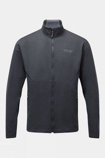 Чоловіча флісова кофта Rab Geon Jacket, Black/Steel Marl, M (RB QFE-95-BL-M)