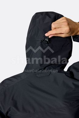 Мембранная куртка женская Rab Downpour Jacket Wmns, Black, 8 (RB QWI-07-BLK-08)