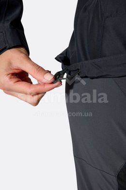 Мембранная куртка женская Rab Downpour Jacket Wmns, Black, 8 (RB QWI-07-BLK-08)
