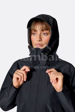 Мембранная куртка женская Rab Downpour Jacket Wmns, Black, 8 (RB QWI-07-BLK-08)