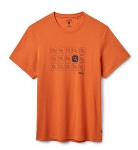 Футболка чоловіча Rab Crimp Block Title Tee, Dark Melba, M (RB QCC-30-DKM-MED)