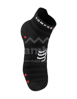 Носки Compressport Pro Racing Socks V4.0 Ultralight Run Low, Black/Red, T4 (XU00051B 906 0T4)