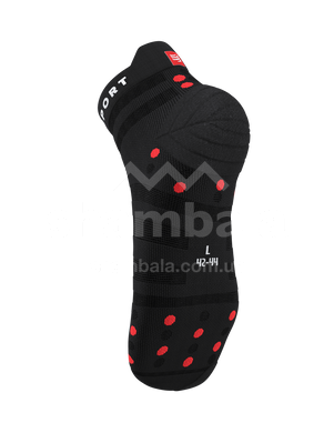 Носки Compressport Pro Racing Socks V4.0 Ultralight Run Low, Black/Red, T4 (XU00051B 906 0T4)