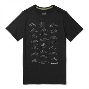 Футболка чоловіча Smartwool Merino Sport 150 Prominent Peaks Tee Black, р. L (SW 15160.001-L)