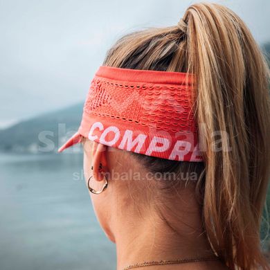 Пов'язка з козирком Compressport Spiderweb Headband On/Off, Coral (CU00006B 401 0TU)
