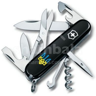 Нож Victorinox Climber, 14 функций, 91 мм, Black/Тризуб сине-желтый (VKX 13703.3.T0016u)
