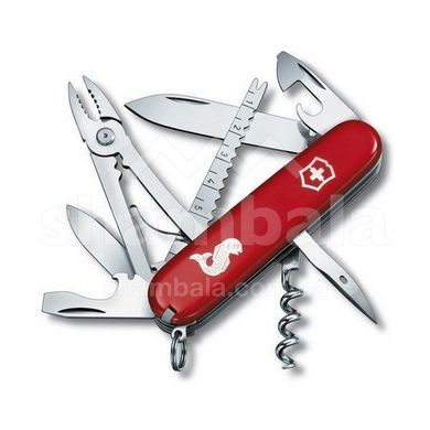 Швейцарский складной нож Victorinox Angler (91мм 18 функций) красный 1.3653.72