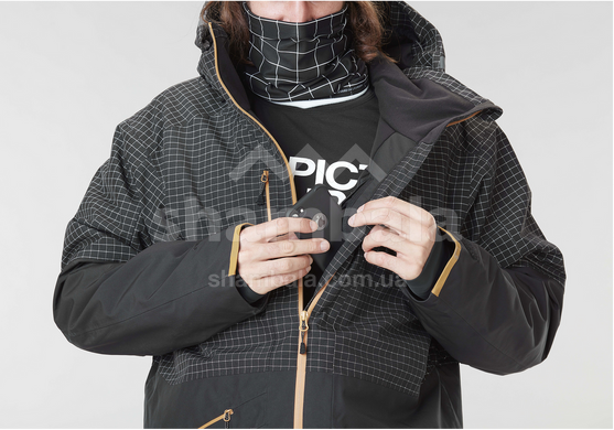 Мембранная мужская теплая куртка Picture Organic Stone 2022, р.L - Black-ripstop black (MVT340B-L)