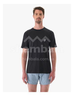 Футболка чоловіча Compressport Performance SS Tshirt M, Black, M (7630102584448)