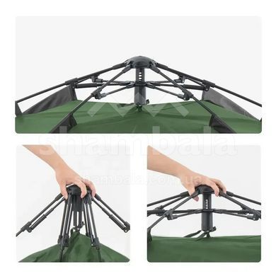 Палатка трёхместная автоматическая Naturehike NH21ZP008, Olive/Green (999995250)