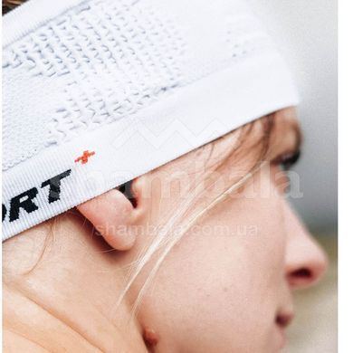 Пов'язка Compressport Headband On/Off Flash, White, One Size (7630102564013)
