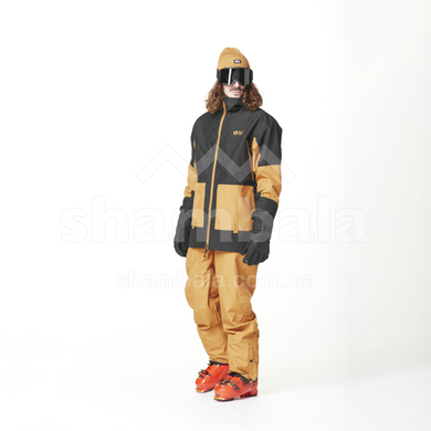 Горнолыжная мужская теплая мембранная куртка Picture Organic Jomoh 2025, Black/Brown Sugar, XL (PO MVT0527A-XL)